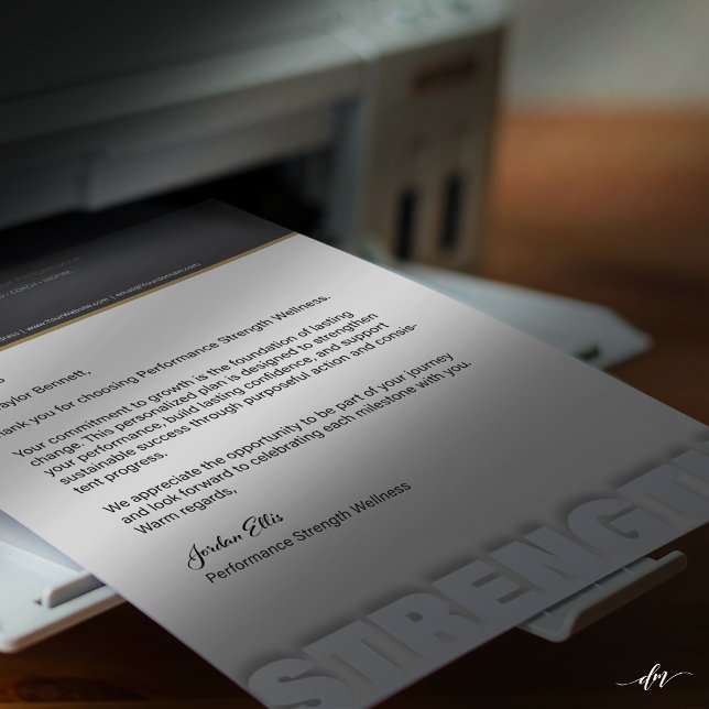 Stärken-Coaching-Briefkopf | Performance Fitness Briefbogen (Designed for crisp, professional results on both home and office printers.)