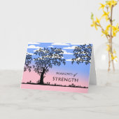 Stärken, Ermutigung, Krebs Karte (Gelbe Blume)