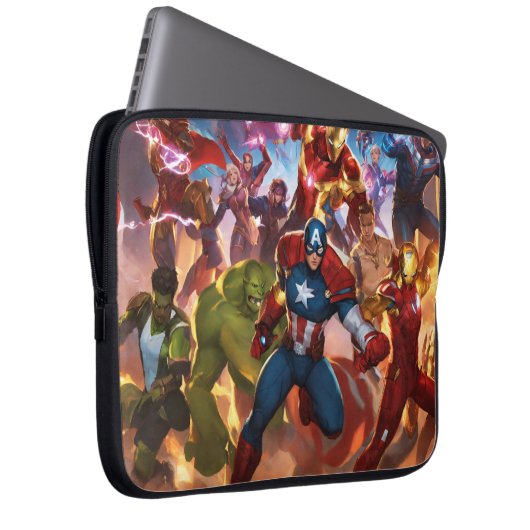 Stärken Sie Ihre Technik mit heroischem Stil Laptopschutzhülle (Vorne Rechts)