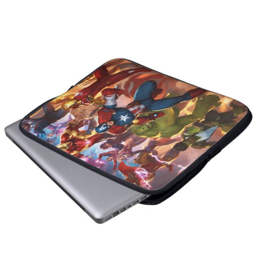 Stärken Sie Ihre Technik mit heroischem Stil Laptopschutzhülle (Vorne Knopf)