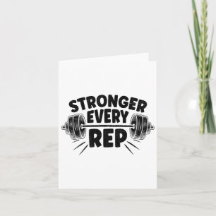 Stärken Sie jeden Rep Weightlifter-Bodybuilding Karte