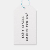 STÄRKEN SIE NICHT, DASS ICH HIER FÜR SIE BIN! GESCHENKANHÄNGER (Rückseite)