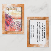 Stärken-Tarot-Karte Visitenkarte (Vorne/Hinten)