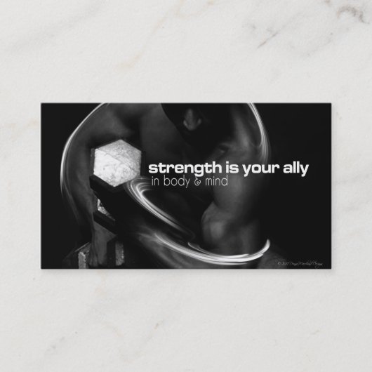 Stärken-Trainings-Mitteilungsblatt-Karte Visitenkarte (Vorderseite)