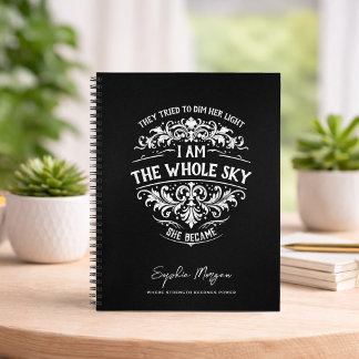 Stärkend I Am the Whole Sky Damen Vintage Notizblock