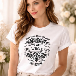Stärkend Ich bin der ganze Himmel Damen Vintage T-Shirt