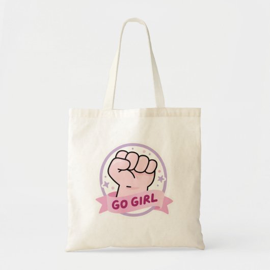 Stärkende Mädchenpower-Empowerment-Tasche Tragetasche (Vorne)