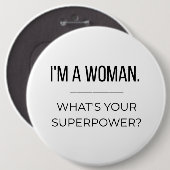 Stärkendes Geschenk für Frauen Button (Vorne & Hinten)