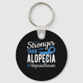 Stärker als Alopezie Schlüsselanhänger (Vorderseite)
