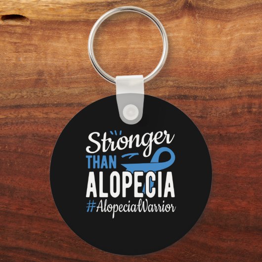 Stärker als Alopezie Schlüsselanhänger (Vorderseite)
