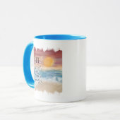 Stärker als Ausreden für Farbakzent im Beach Theme Tasse (Vorderseite Links)