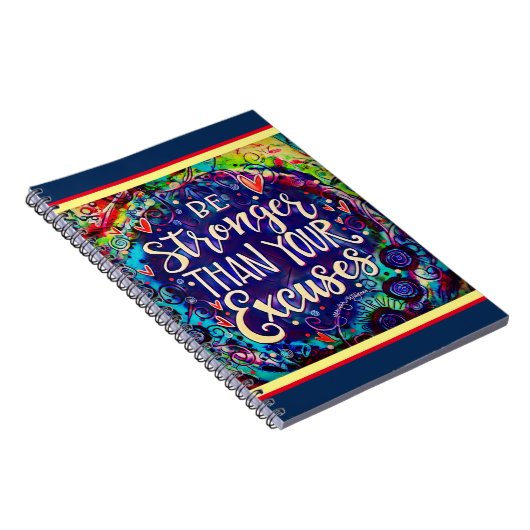 Stärker als Ausreden zur Förderung von Inspirivity Notizblock (Rechte Seite)