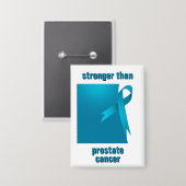 Stärker als der Knopf Prostatakrebs Button (Vorderseite/Rückseite)