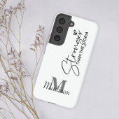 Stärker als der Name des Monogramms Storm Samsung Galaxy Hülle