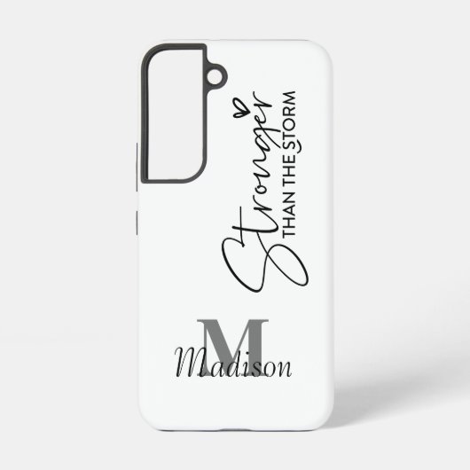 Stärker als der Name des Monogramms Storm Samsung Galaxy Hülle (Rückseite)