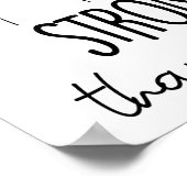 Stärker als der Sturm für psychische Gesundheit Poster (Ecke)