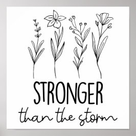 Stärker als der Sturm für psychische Gesundheit Poster