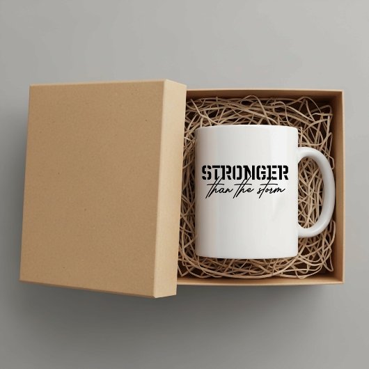 Stärker als der Sturm, Glaube inspiriert  Kaffeetasse