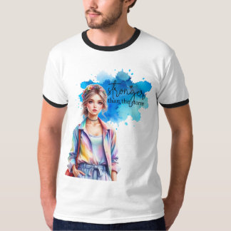 Stärker als der Sturm Inspirierendes Grafikdesign T-Shirt