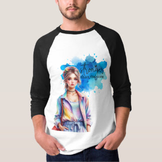 Stärker als der Sturm Inspirierendes Grafikdesign T-Shirt