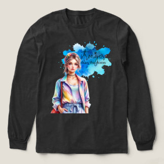 Stärker als der Sturm Inspirierendes Grafikdesign Tri-Blend Shirt