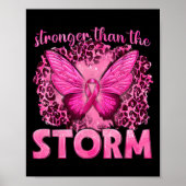 Starker als der Sturm mit Schmetterlingsbrustkanus Poster (Vorne)