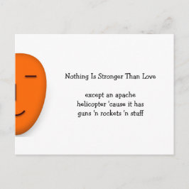 Stärker als die Liebe - Ein Lächeln senden - Funny Postkarte