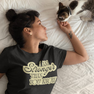 Stärker als du weißt Motivations-Shirt Tri-Blend Shirt