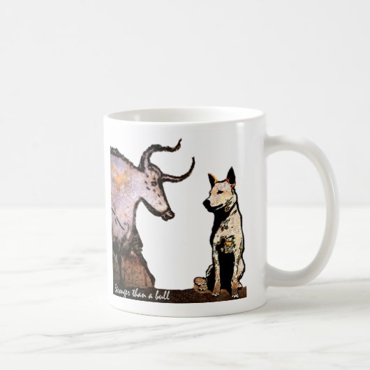 Stärker als ein Stier linkshändig Kaffeetasse (Rechts)