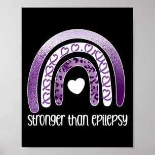 Starker als Epilepsie Epilepsie Survivor Lila R Poster