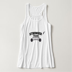 Stärker als gestern Fitness Motivation Tank Top