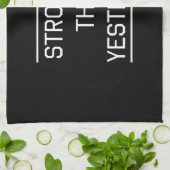 Stärker als gestern handtuch (Gefaltet)