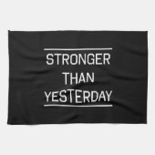 Stärker als gestern handtuch (Horizontal)