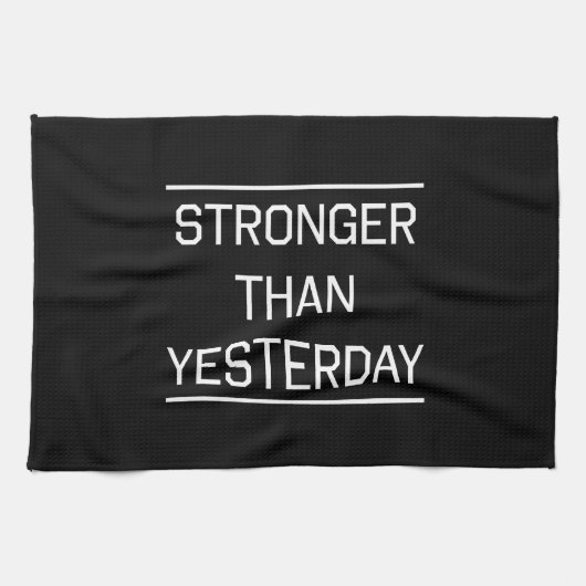 Stärker als gestern handtuch (Horizontal)