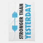 Stärker als gestern handtuch (Vertikal)