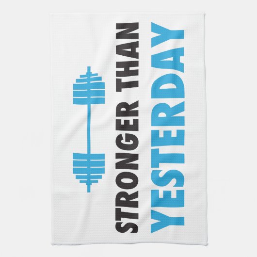 Stärker als gestern handtuch (Vertikal)