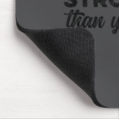 Stärker als gestern Inspirierende Motivations- Mousepad (Ecke)