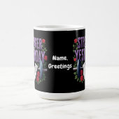 Stärker als gestern - Motivation, Fitness Kaffeetasse (Mittel)