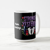Stärker als gestern - Motivation, Fitness Kaffeetasse (VorderseiteRechts)