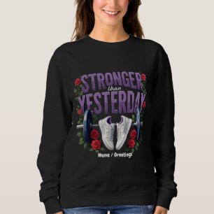 Stärker als Gestern – Motivation, Fitness Sweatshirt