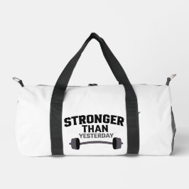 Stärker als gestern Motivierend Fitness Gym Duffle Bag