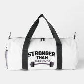 Stärker als gestern Motivierend Fitness Gym Duffle Bag (Rückseite)