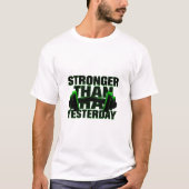 Stärker als gestern Neon T-Shirt (Vorderseite)