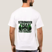 Stärker als gestern Neon T-Shirt (Rückseite)