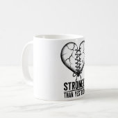 Stärker-Als-Gestern-Tasse Kaffeetasse (Vorderseite Links)