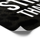 Stärker als gestern - Tiger Poster (Ecke)