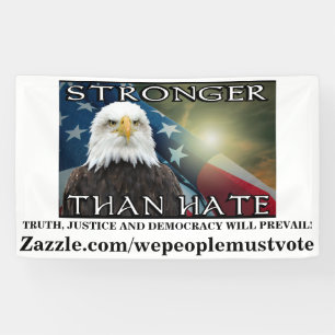 STÄRKER ALS HASS BANNER