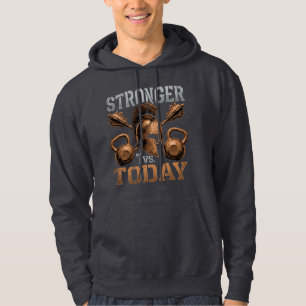 Stärker als heute Übertriff dein bisheriges Ich Hoodie