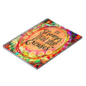 Stärker als Ihre Ausreden: farbenfrohe Inspirivitä Notizblock (Linke Seite)