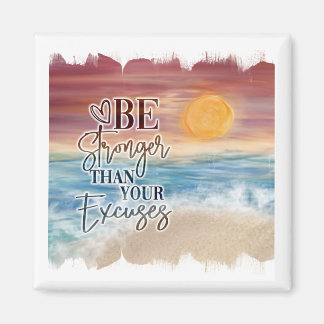 Stärker als Ihre Auszeichnungen Beach Sunset Magne Magnet